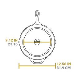 Wildlife Series™ 12 Inch Cast Iron Elk Skillet