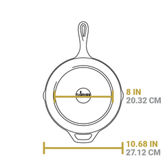 Lodge 10.25 Inch Seasoned Cast Iron Cardinal Skillet