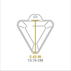 Heat-Treated 10 Ounce Triangular Cast Iron Mini Server
