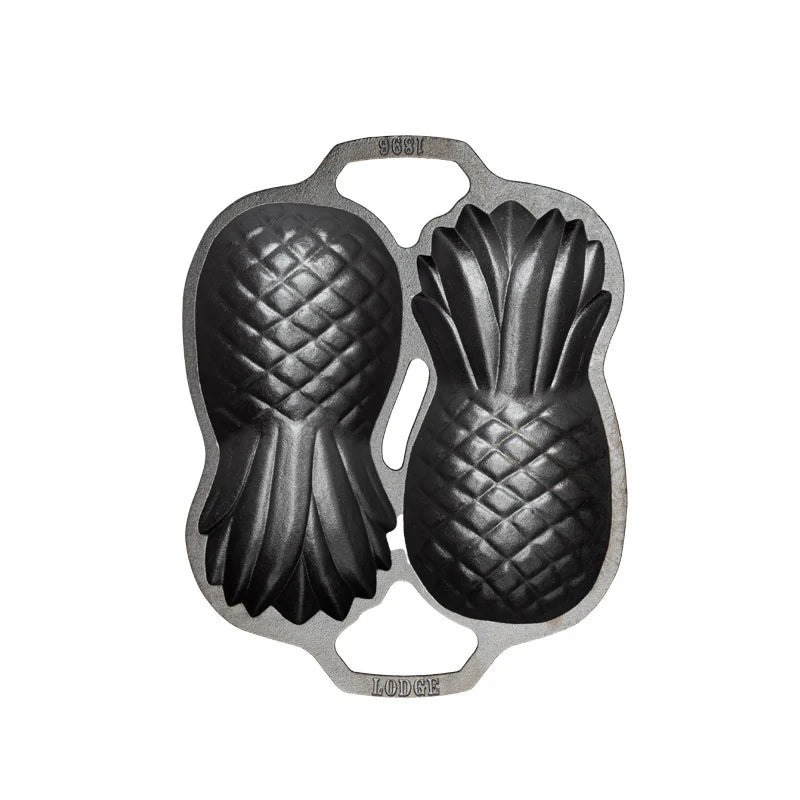 Seasoned Cast Iron Pineapple Pan